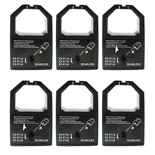 6-Pack Compatible Ribbon Cartridge for Panasonic KX-P1082 Dot Matrix P ...
