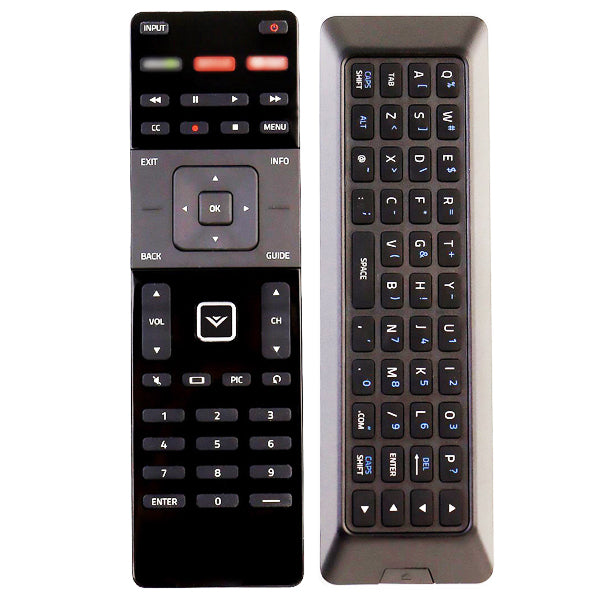 XRT-300 Qwerty Keyboard Remote Control For Vizio TVs – E600i-B3, E420I-A1 – Black