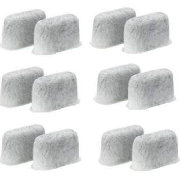 12-Pack Cuisinart CBC-4400 Coffee Maker Activated Charcoal Water Filters Compatible Replacement