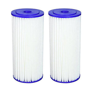 2-Pack GE GXWH35F Household Pre-Filtration System Pleated Sediment Filter Compatible Replacement